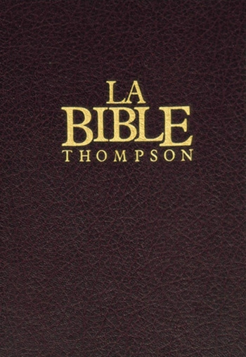 Bible Thompson Colombe rigide grenat