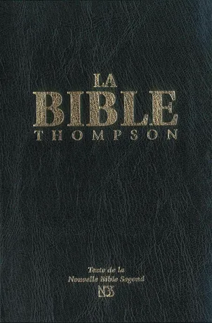 BIBLE NBS THOMPSON, RIGIDE NOIRE, TRANCHE BLANCHE