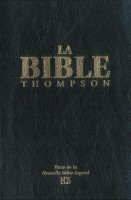 BIBLE NBS THOMPSON, RIGIDE NOIRE, TRANCHE BLANCHE