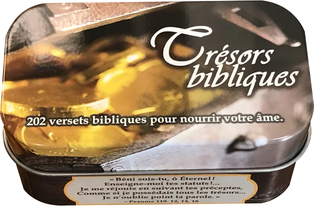 TRESORS BIBLIQUES COFFRET VERSETS BIBLIQUES