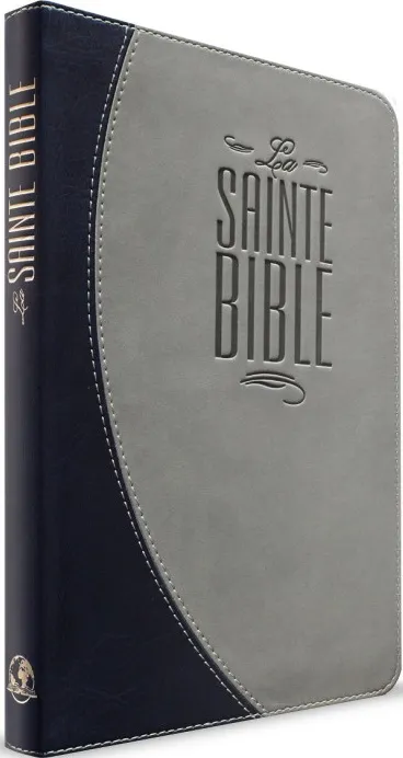 BIBLE SEGOND ESAIE 55 SOUPLE PU F.E. ONGLETS DUO BLEU/GRIS 384