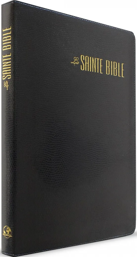BIBLE SEGOND ESAIE 55 CONFORT SOUPLE PU LEZARD NOIR F.E.