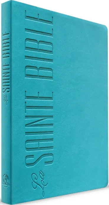 BIBLE SEGOND ESAIE 55 PU TURQUOISE TRANCHE ORANGE 780