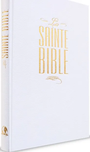 BIBLE SEGOND ESAIE 55 F1 SIMILI RIGIDE BLANC TITRE LETTRES OR 244