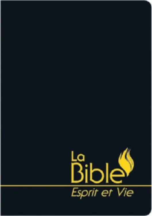 Bible Segond 1910 - Esprit et Vie - vinyl noir tranche blanche