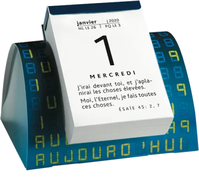 Calendrier Parole pour aujourd'hui - modèle de table 3