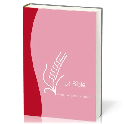 BIBLE DU SEMEUR 2015 SOUPLE VIVELLA DUO ROUGE ROSE FERMETURE ECLAIR