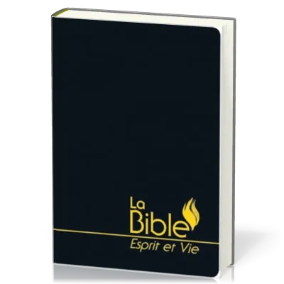 BIBLE SEGOND 1910 ESPRIT ET VIE SIMILI NOIR TRANCHE OR