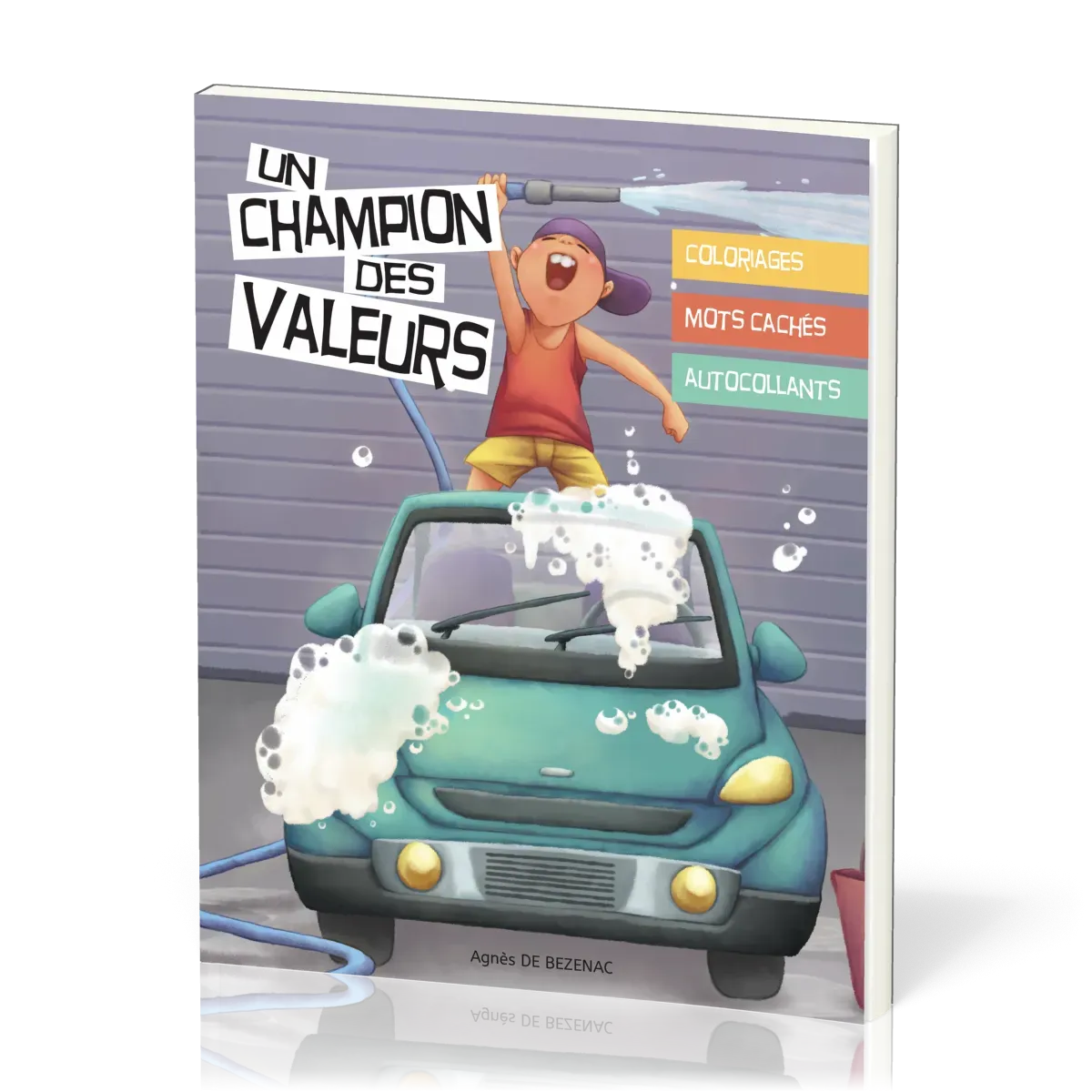 Un champion des valeurs - Coloriages et mots cachés
