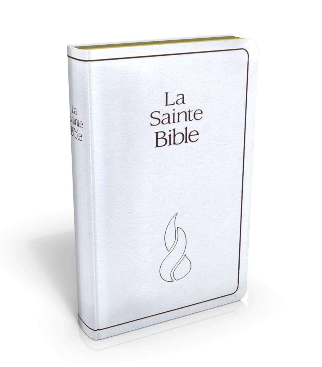 BIBLE NEG COMPACT FIBROCUIR BLANC, TR.OR