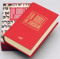 Bible de Jérusalem major toilée rouge avec étui