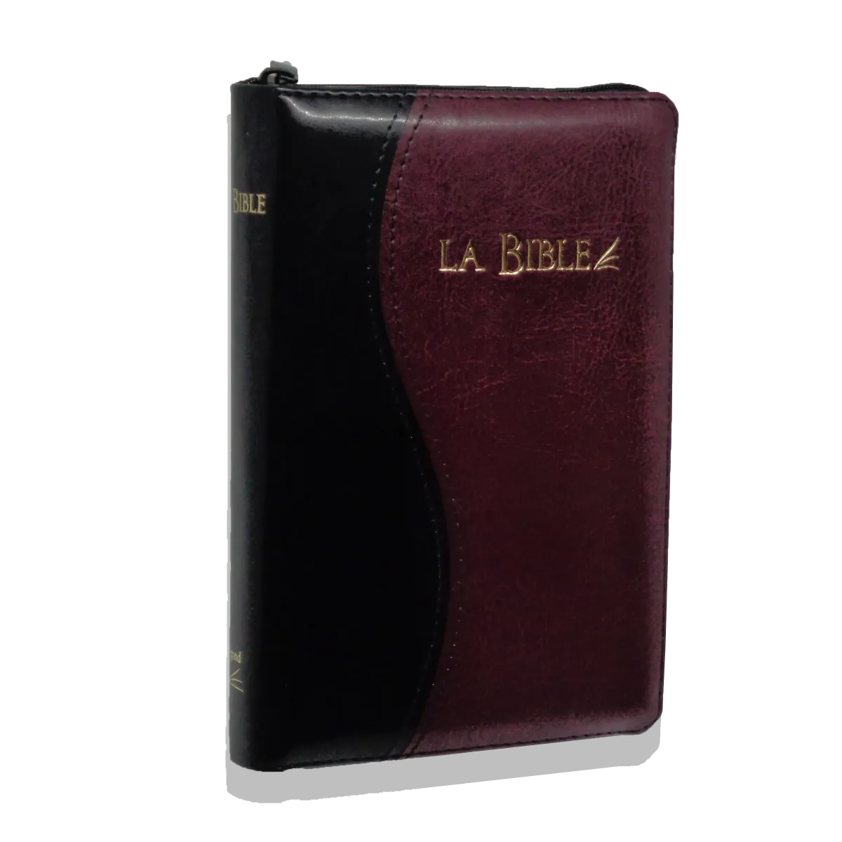 BIBLE SEGOND 21 DUO NOIR BORDEAUX, FERM. ECLAIR, TR. OR