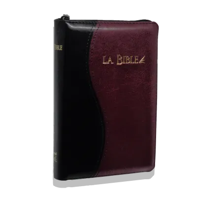 BIBLE SEGOND 21 DUO NOIR BORDEAUX, FERM. ECLAIR, TR. OR