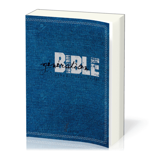 BIBLE DU SEMEUR 2015 - GENERATION BIBLE SOUPLE BLEU JEANS TRANCHE BLANCHE