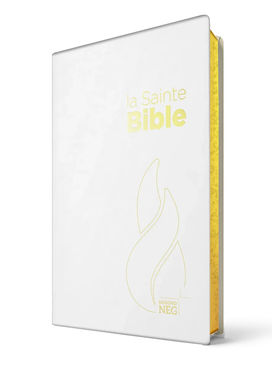 Bible NEG compacte souple Vivella blanche avec onglets et tranches or