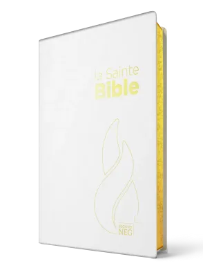 Bible NEG compacte souple Vivella blanche avec onglets et tranches or