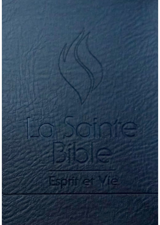 Bible Esprit et vie Editions Black out PU noir Louis Segond 1910