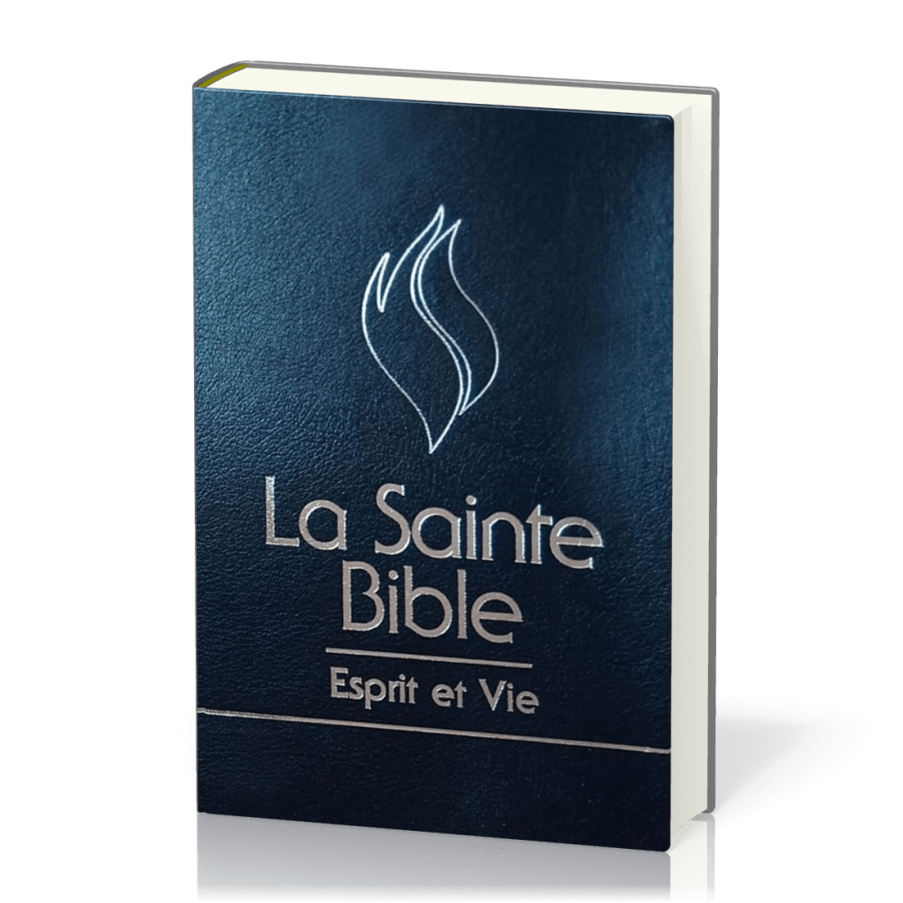 Bible Esprit et vie - Edition Deluxe cuir bleu