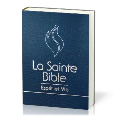 Bible Esprit et vie - bleu nuit avec onglets tranche argent - Louis Segond 1910