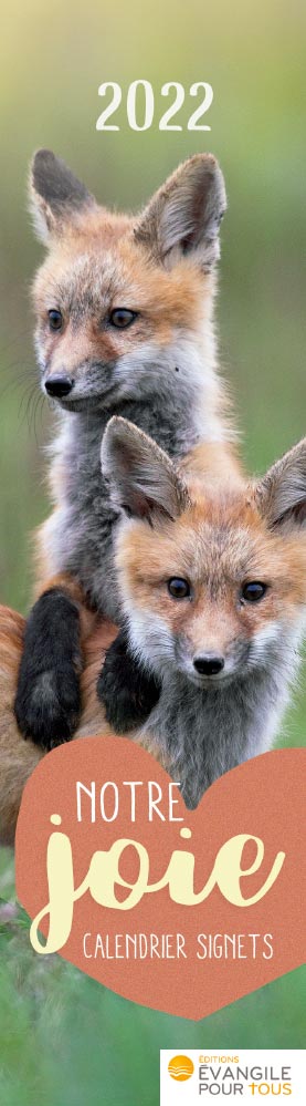 Calendrier Notre joie - signets