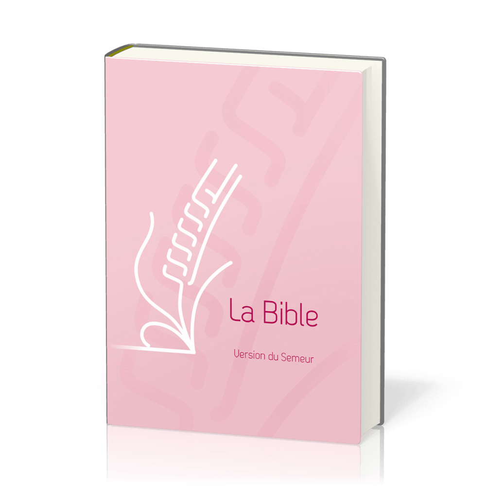 Bible Semeur 2015, couverture rigide rose illustrée
