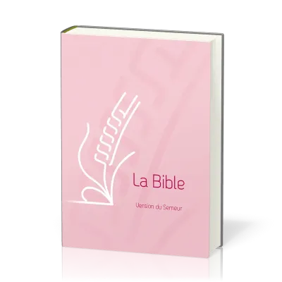 Bible Semeur 2015, couverture rigide rose illustrée