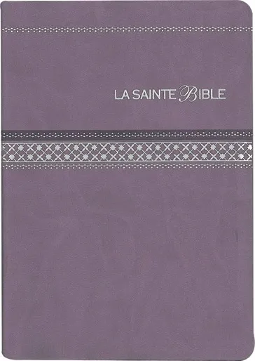 Bible Segond 1910 standard souple similicuir parme tranche argent