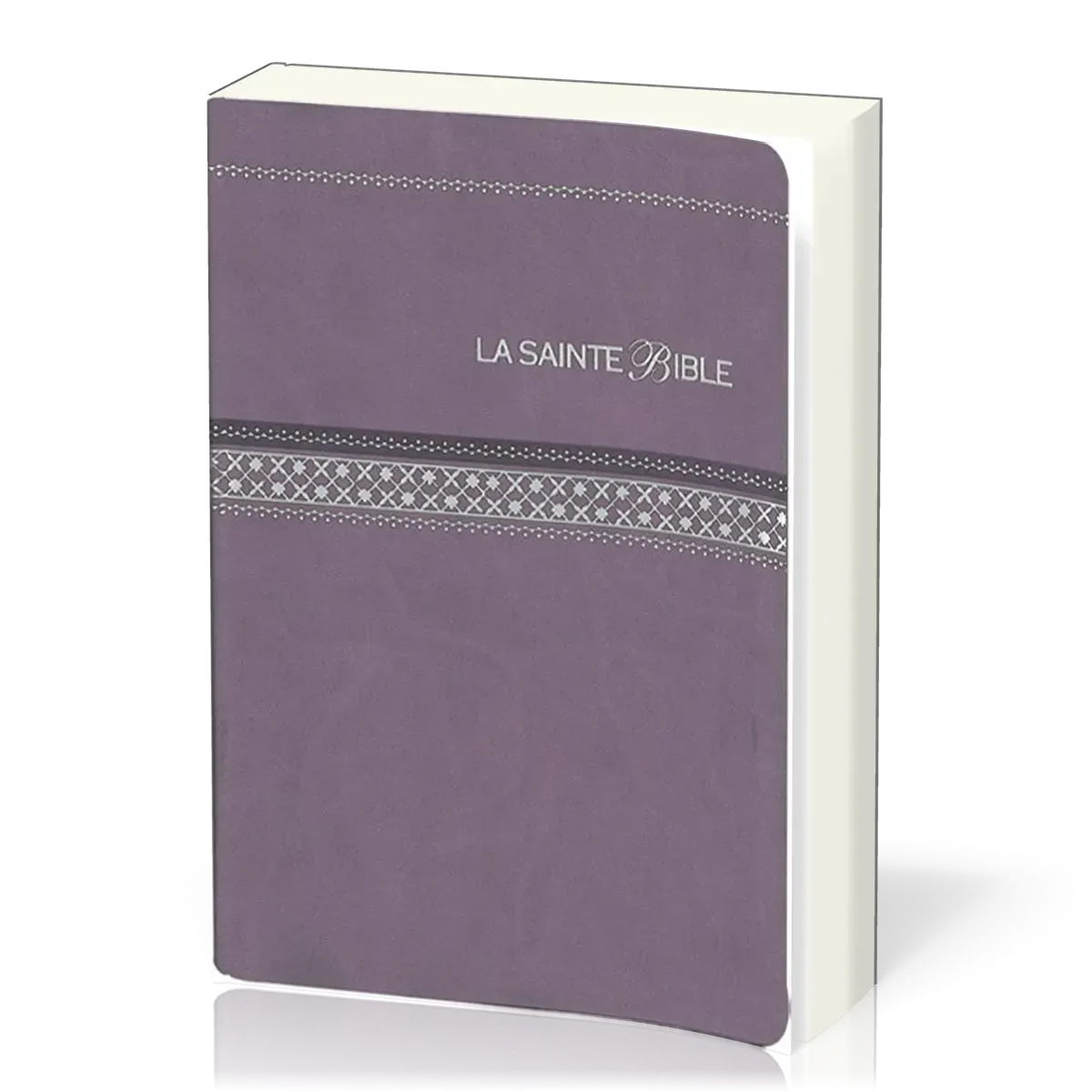 Bible Segond 1910 standard souple similicuir parme tranche argent
