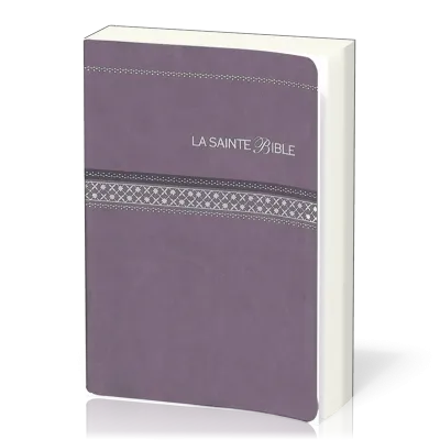 Bible Segond 1910 standard souple similicuir parme tranche argent