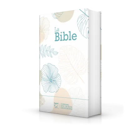 Bible Segond 21 compacte (premium style)  - couverture rigide toilée matelassée motif feuilles