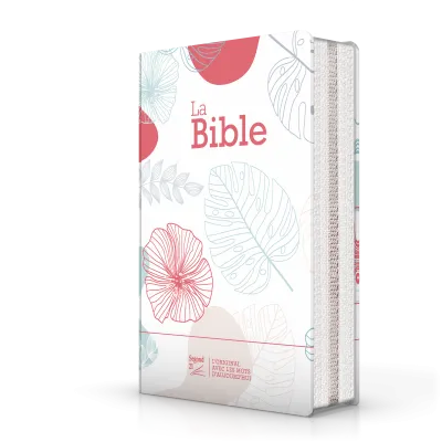 Bible Segond 21 compacte (premium style) - couverture souple toilée motif fleuri, avec fermeture éc