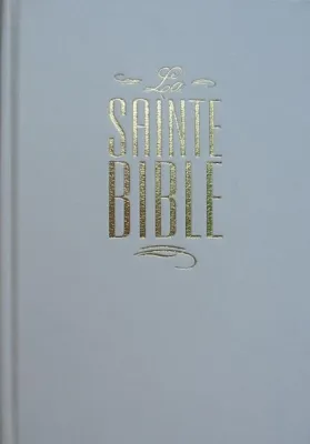 BIBLE SEGOND ESAIE 55 F1 SIMILI RIGIDE BLANC TITRE LETTRES OR 244