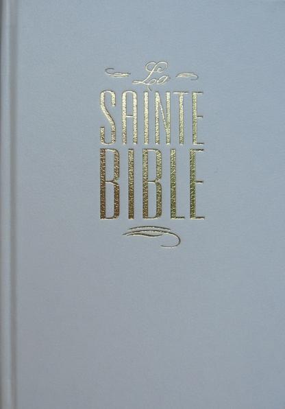 BIBLE SEGOND ESAIE 55 F1 SIMILI RIGIDE BLANC TITRE LETTRES OR 244