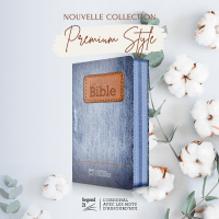 Bible Segond 21 compacte (premium style) - couverture souple toilée motif jeans, avec fermeture écl