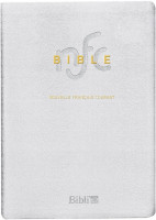 Bible Nouvelle Français courant souple cuir blanc tranche or avec deutérocanoniques