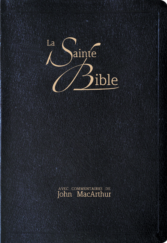 BIBLE NEG MACARTHUR SOUPLE FIBROCUIR NOIR TR. OR