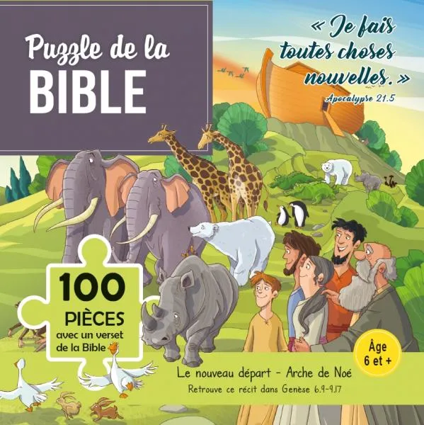 Puzzle - Le nouveau départ - Arche de Noé 100 pièces