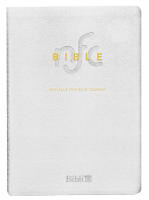 Bible Nouvelle Français courant souple cuir blanc tranche or avec deutérocanoniques